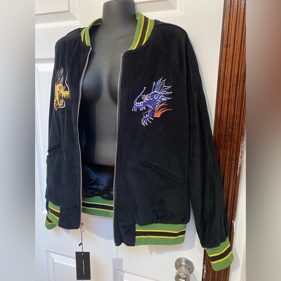 Straight To Hell- Top of the World jacket unisex tattoo old school bomber medium - Picture 5 of 11